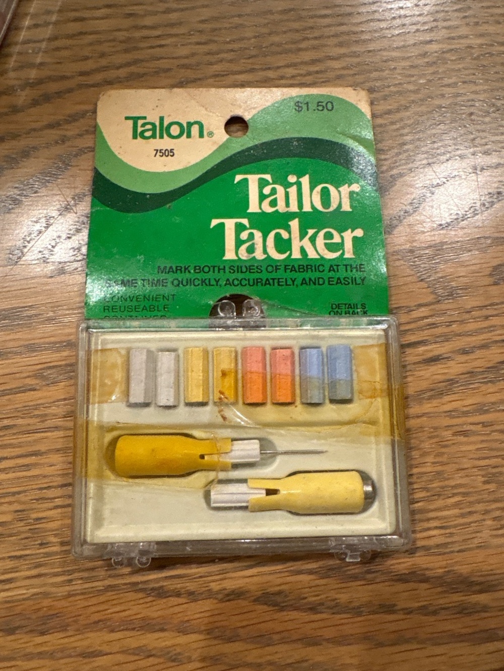 Vintage Tailor Tacker with tools for holes and chalks
